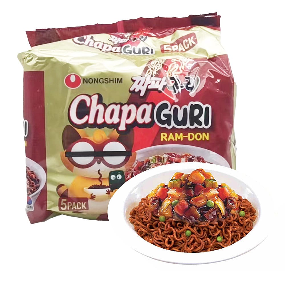 Nongshim Chapaguri RamDon Black Bean Udon Noodles 140g x 5 Packs