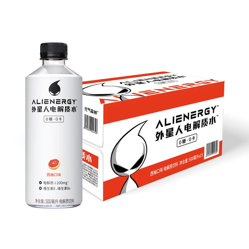 Genki Forest Alien Electrolyte Water, Grapefruit Flavour, 500ml x 15 B ...