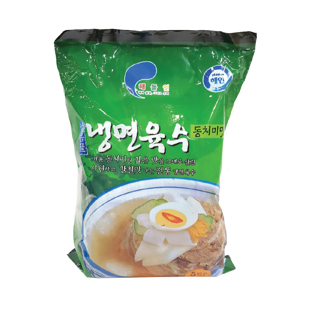 Haein Korean Cold Noodle Soup Base Bamboo Shoot & Meat Flavor, 310ml