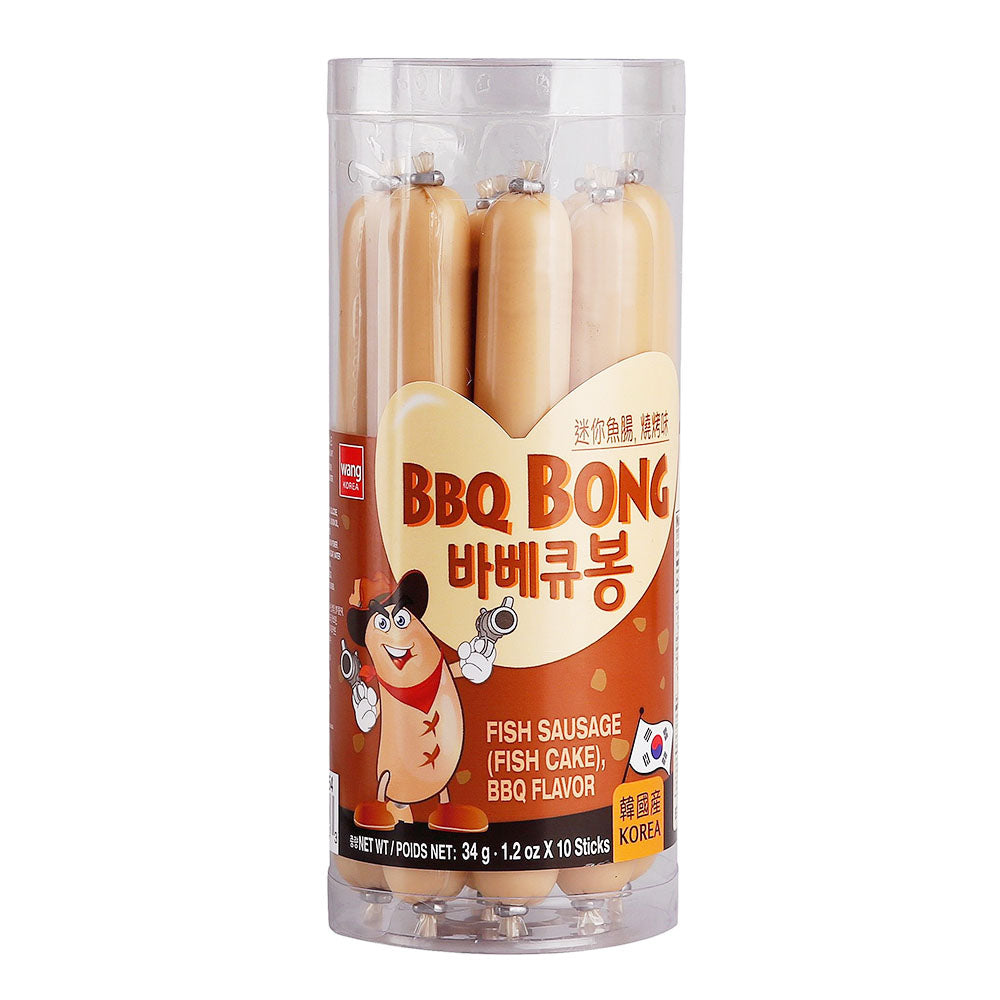Xúc xích cá Wang BBQ 340 g (10 que) – snack cá nướng vị BBQ Hàn