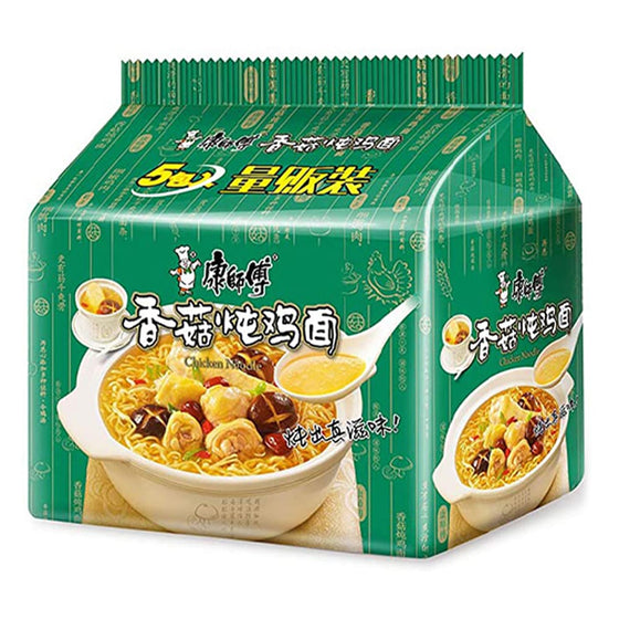 Mì Master Kong Gà Hầm Nấm 100 g × 5 gói – mì gà nấm thơm ngon, tiện lợi
