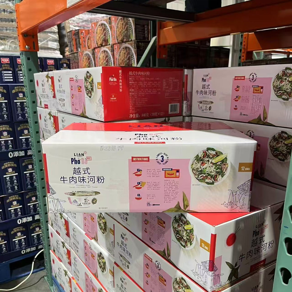 LIAN-Pho-Bo-Vietnamese-Style-Beef-Flavour-Instant-Rice-Noodles-70g-x-12-–-Limited-Import-4