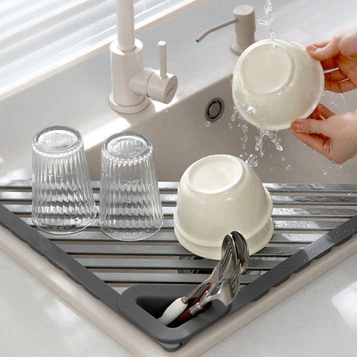 Giá Ráo Nước Tam Giác Nhỏ FaSoLa 1 chiếc – phụ kiện bồn rửa tiện dụng