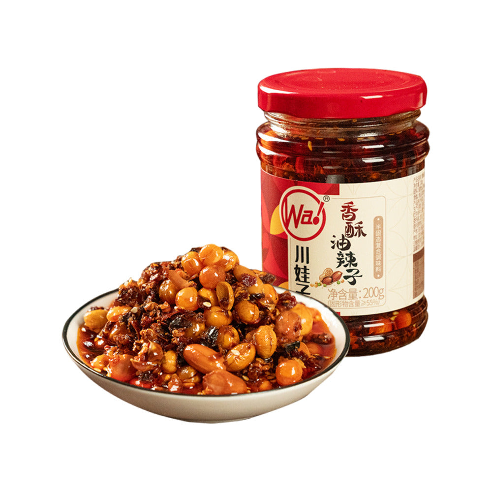 Chuanwazi-Crispy-Chili-Oil-with-Peanuts-200g---Sichuan-Chili-Crisp-1