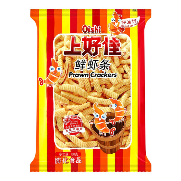 Bánh Phồng Tôm Oishi 80 g – snack giòn tan vị tôm tự nhiên