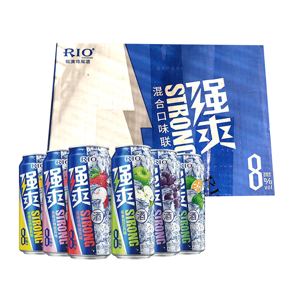 Rio Cools Rio Strong Series Mixed Flavour Cocktails 8% - 500ml x 3 Cans x 4 Pack ...