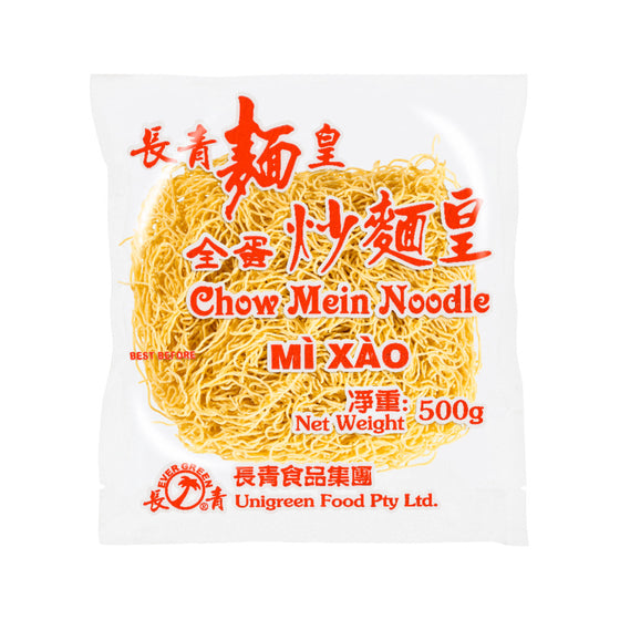 Evergreen Chow Mein Noodles 500g - Egg Noodles for Stir-Fry