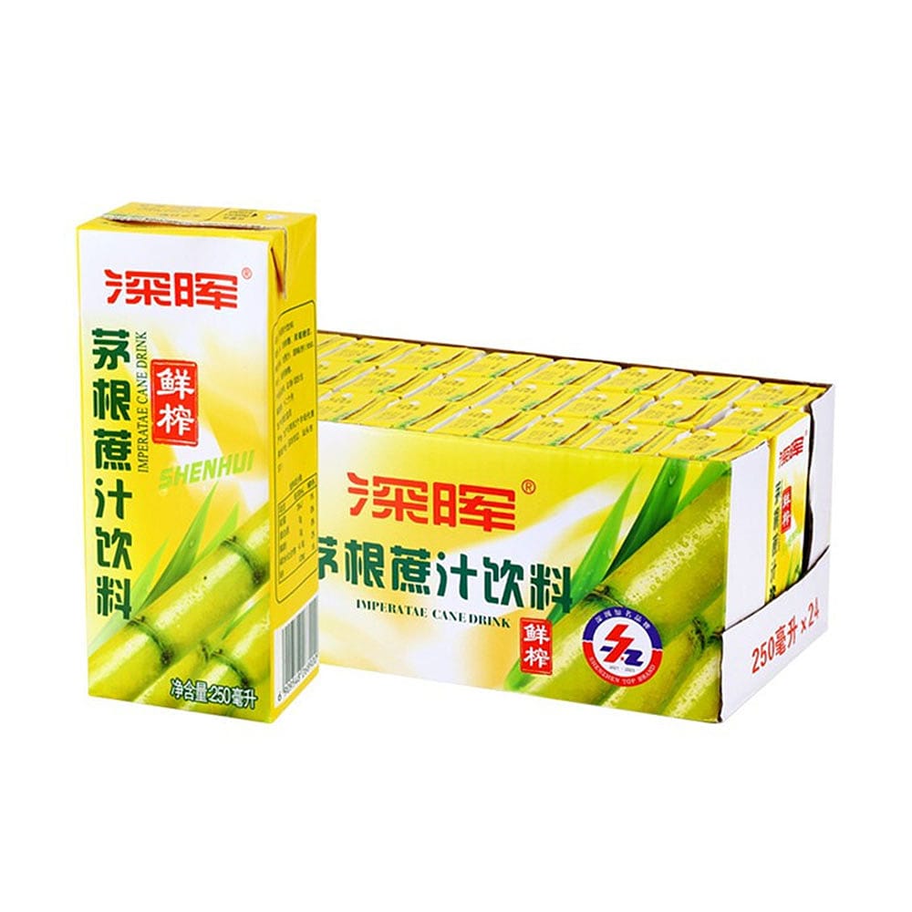 ShenHui Sugarcane Juice with Imperata Root, 250ml x 24 Boxes per Case ...