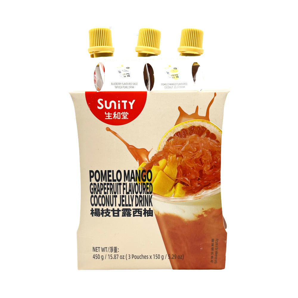 SuniTY-Mango-Pomelo-&-Grapefruit-Coconut-Jelly-Drink-–-3-Pouches-×-150-g-(Total-450-g)-–-Mango-Pomelo-Sago-Style-Dessert-Beverage-1