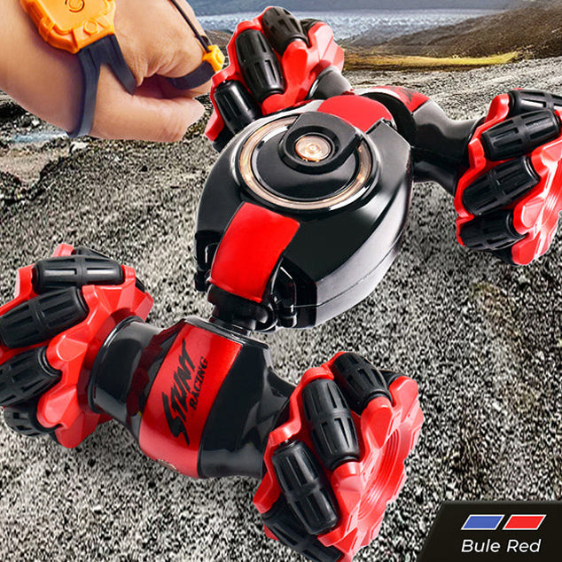 Xe ô tô điều khiển từ xa đa năng đỏ 1 chiếc – lộn, leo tường, xoay 360°