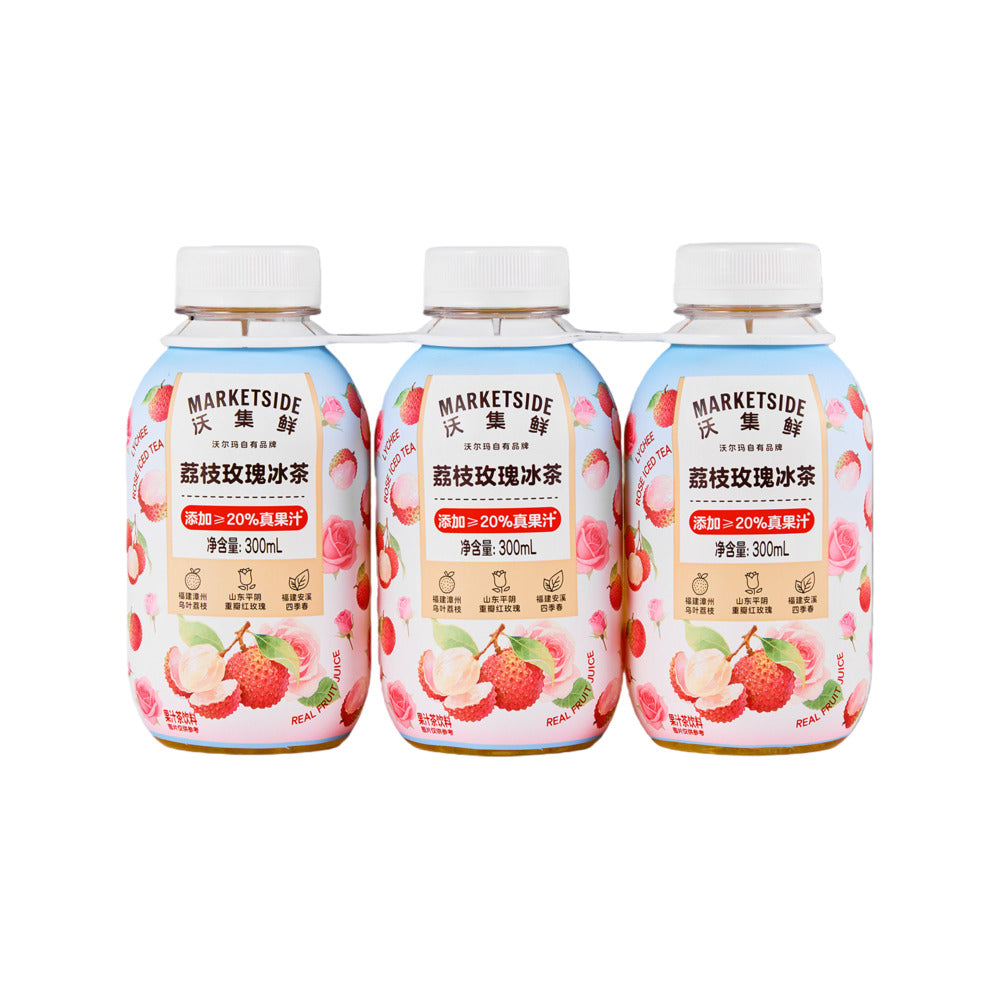 Marketside Lychee Rose Iced Tea Drink 300ml x 3 – Limited Import ...