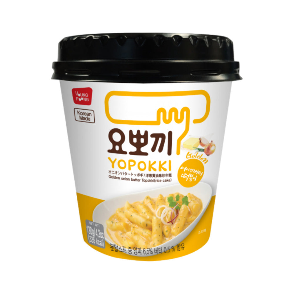 Yopokki-Golden-Onion-Butter-Tteokbokki-Cup-120g---Instant-Korean-Rice-Cake-1
