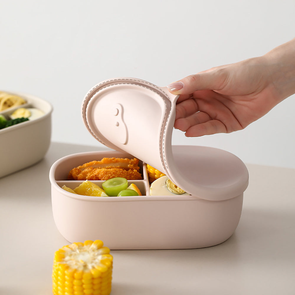 Hộp Cơm Chia Ngăn Silicone Fasola 1 L – chống tràn, chịu nhiệt