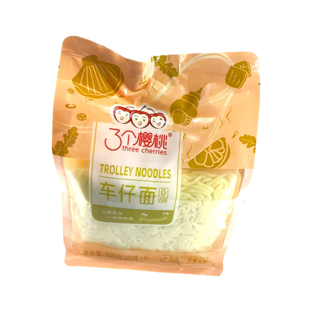 Three-Cherries-Hong-Kong-Trolley-Noodles-800g-(4-x-200g)-–-Quick-Cook-Fresh-Wheat-Noodles-1