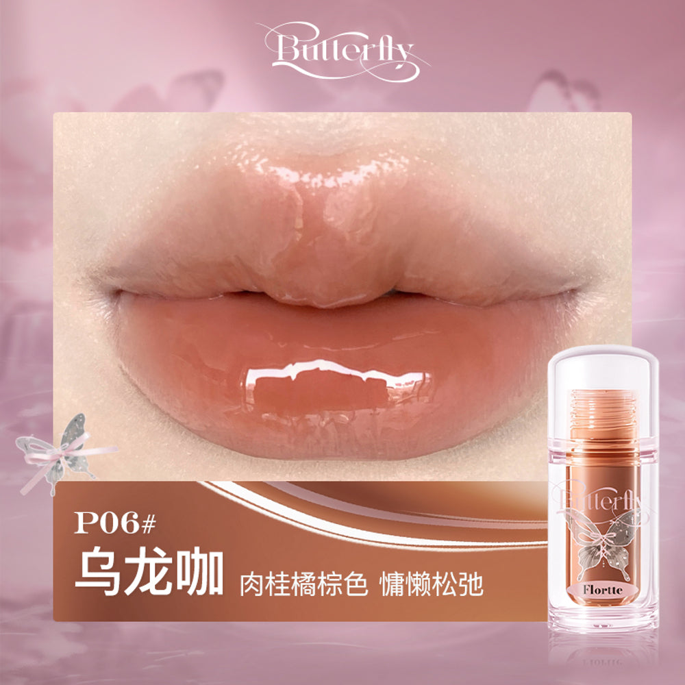 Flortte-Butterfly-Lip-Serum-Gloss-1.9g-–-High‑Shine-Lip-Oil-(Multiple-Shades)-1