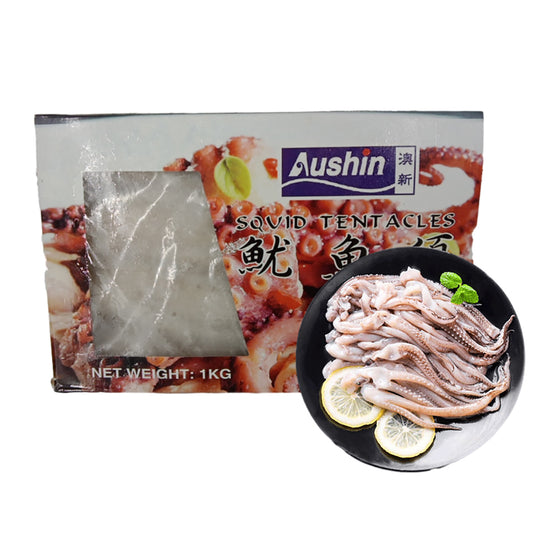 Râu Mực Đông Lạnh Aushin 1 kg – tươi ngon, dai giòn