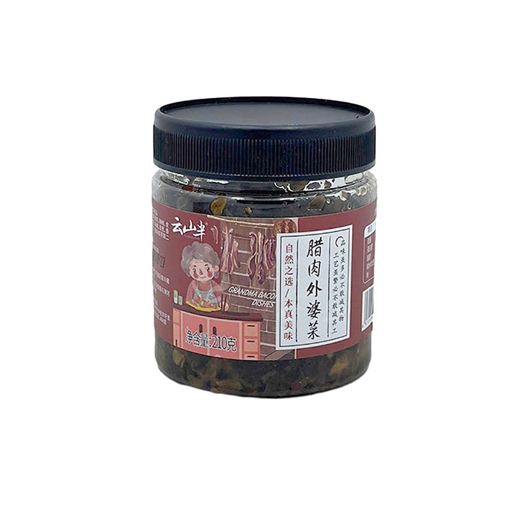 Yunshanban-Grandma’s-Pickled-Greens-with-Smoked-Bacon-210g---Hunan-Grandma’s-Vegetable-Relish-1