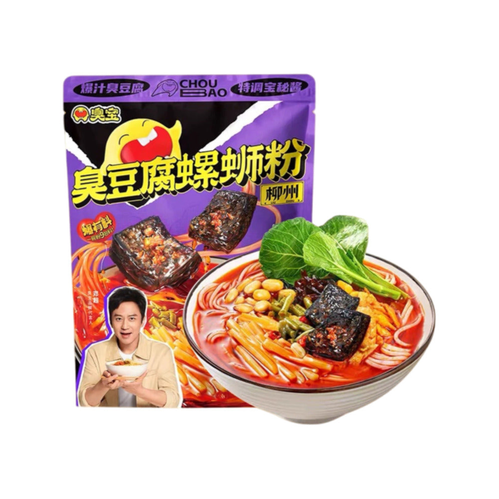 Chou-Bao-Liuzhou-Snail-Rice-Noodles-with-Stinky-Tofu-320g-–-Luosifen-Soup-Noodle-Kit-1