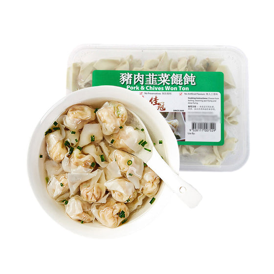Jiaguan Sủi Cảo Thịt Heo & Hẹ 225 g – đông lạnh tiện lợi, dễ chế biến