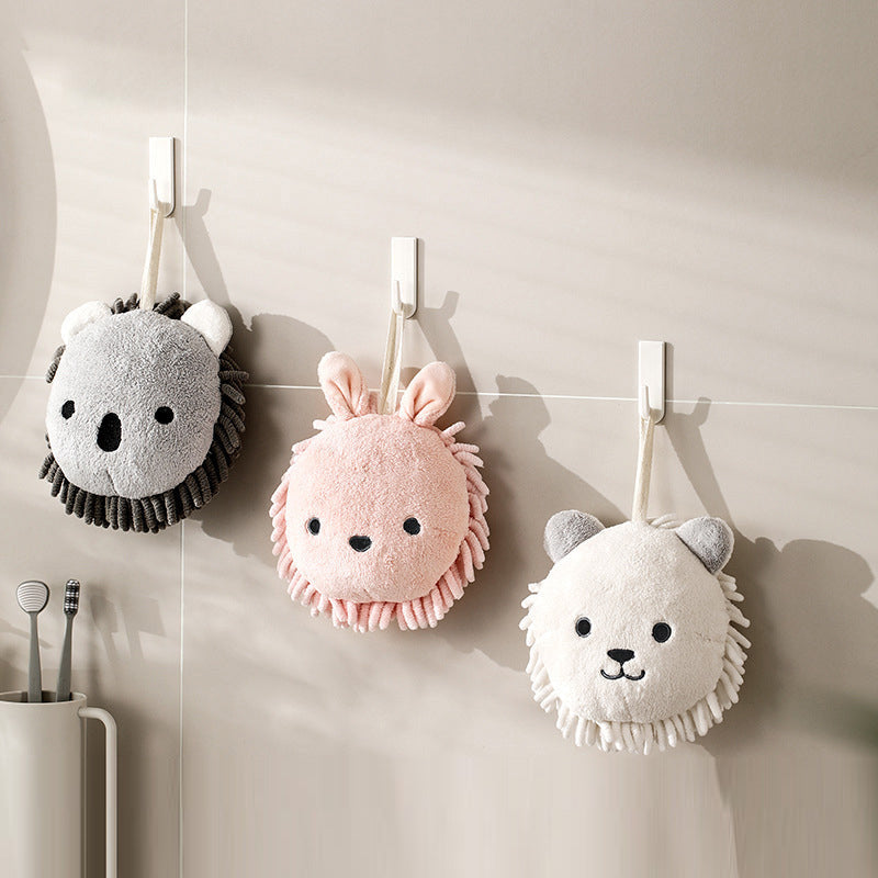 Khăn Tay Hình Gấu Fasola 1 chiếc – khăn bông siêu thấm, tiện treo