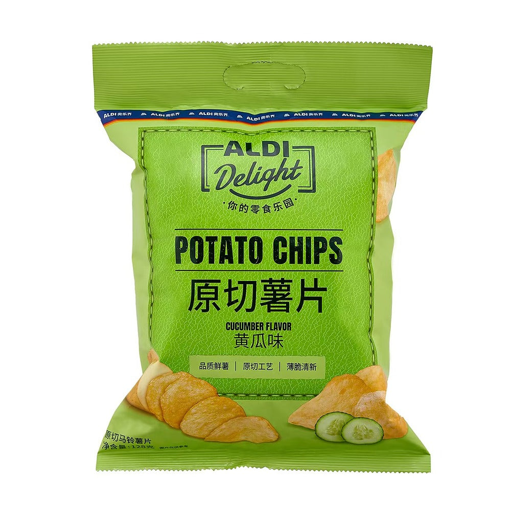 Aldi-Delight-Cucumber-Flavour-Potato-Chips-128g-–-Limited-Import-1
