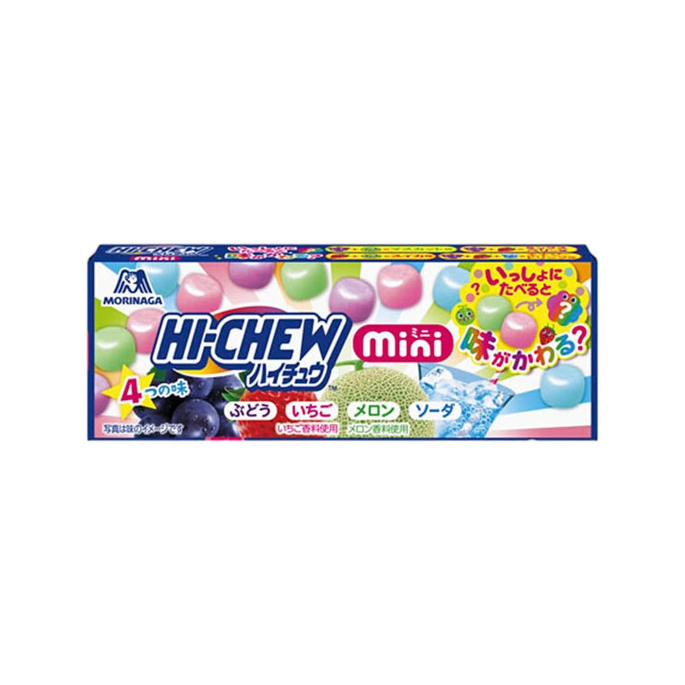 Morinaga-Hi-Chew-Mini-Assorted-Fruit-Candy-40g-–-Grape,-Strawberry,-Melon-&-Soda-1