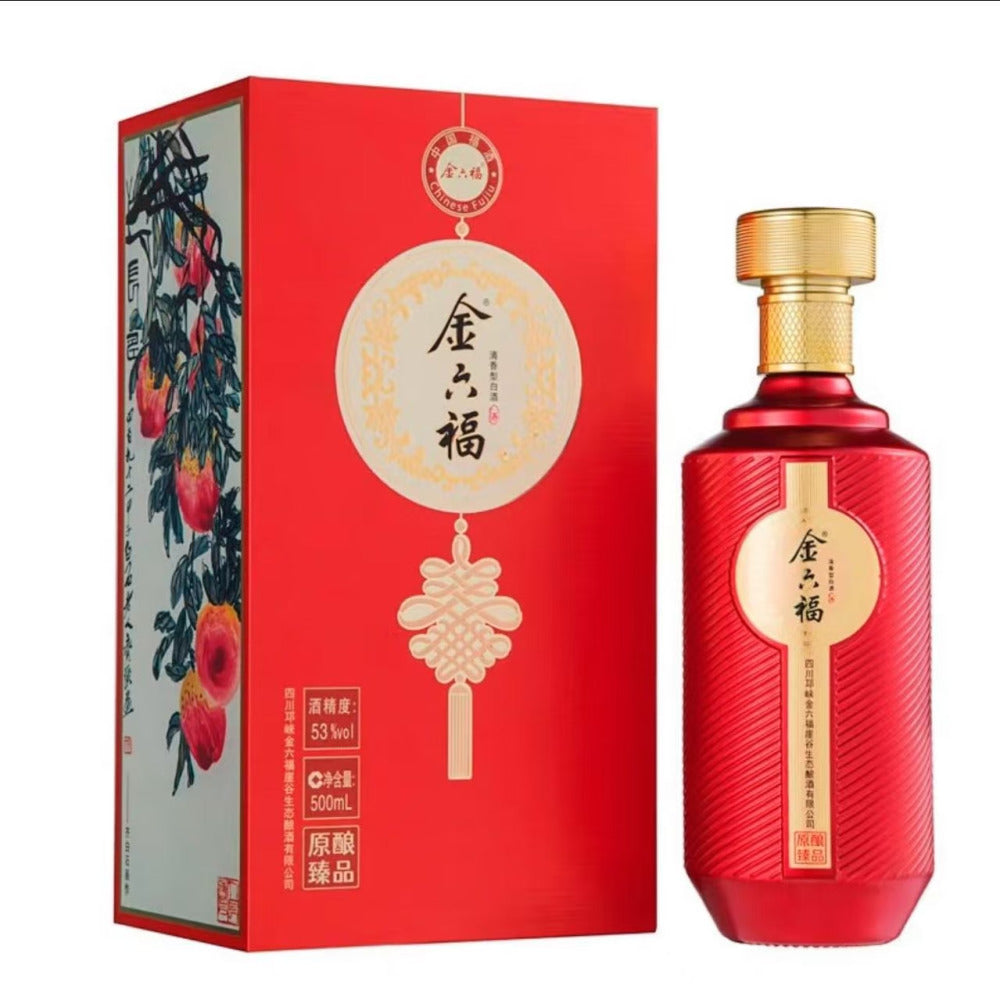 Jinliufu-Longevity-Chinese-Red-Light-Aroma-Baijiu-53%-500ml-1