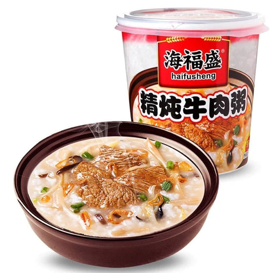 Haifusheng Premium Stewed Beef Congee 38g
