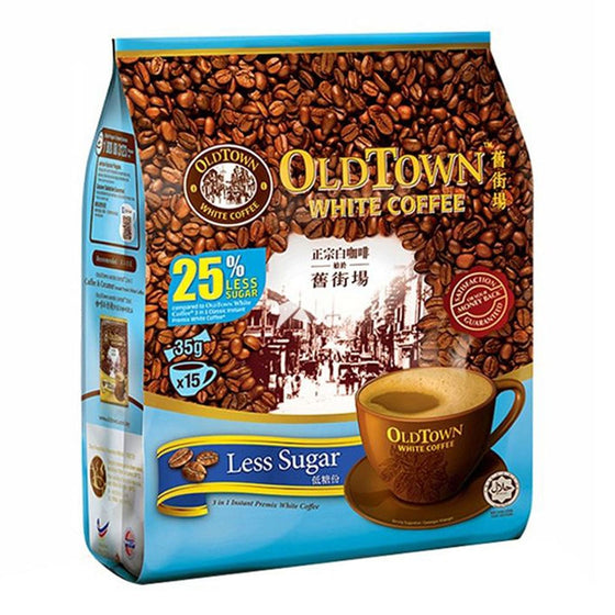 OldTown White Coffee Ít Đường 35 g × 15 gói – cà phê sữa hòa tan vị nhẹ ngọt