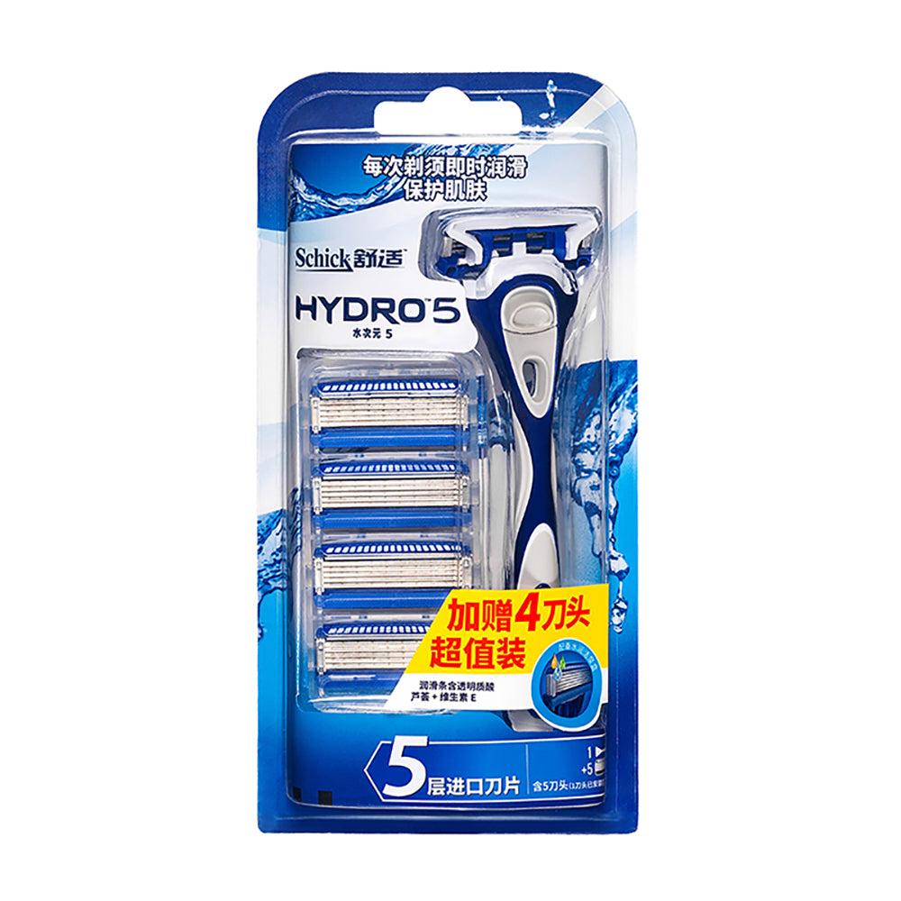 Schick Hydro 5 Razor - 1 Handle, 1 Blade, 4 Extra Blades – Umall ...