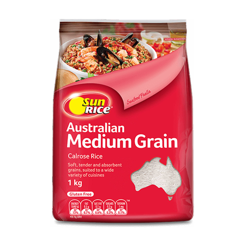 SunRice Australian Medium Grain Calrose Rice – 1kg Pack – Umall ...