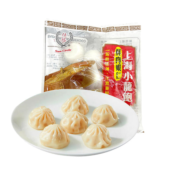 Bánh Tiểu Long Bao (Xiao Long Bao) Sun Circle 400 g – há cảo nước nhân heo & tôm