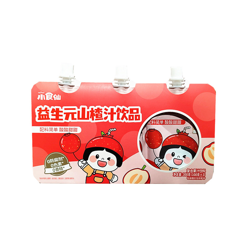 Bestore-Xiaoshixian-Prebiotic-Hawthorn-Juice-Drink-–-100g-x-3-Pouches-1