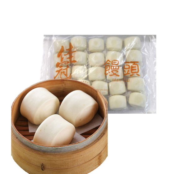 Bánh Mantou đông lạnh Jiaguan 500 g (25 chiếc) – mềm mịn tiện lợi
