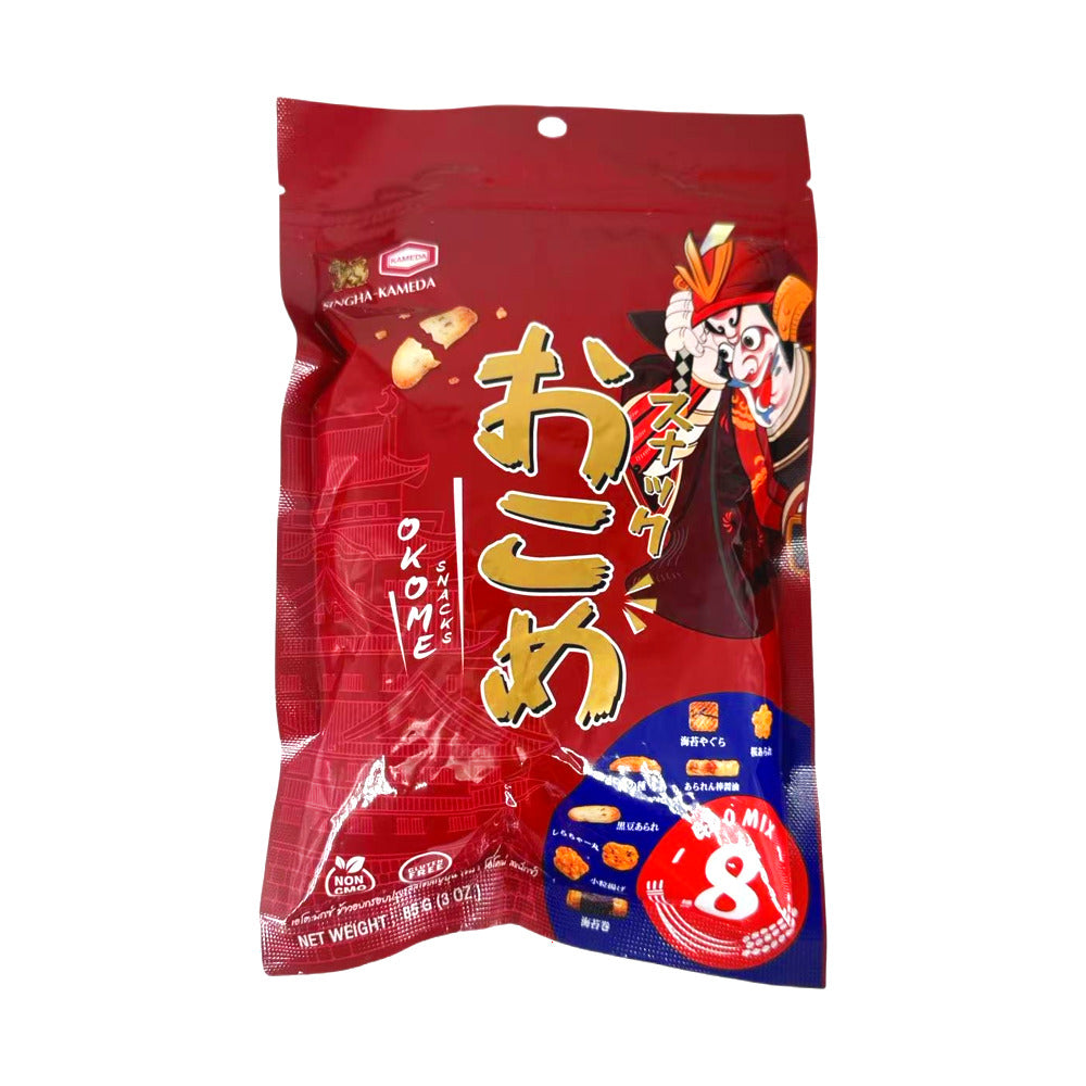 Kameda Okome Crispy Rice Crackers Edo Mix – 8 Varieties 85g - Japanese ...