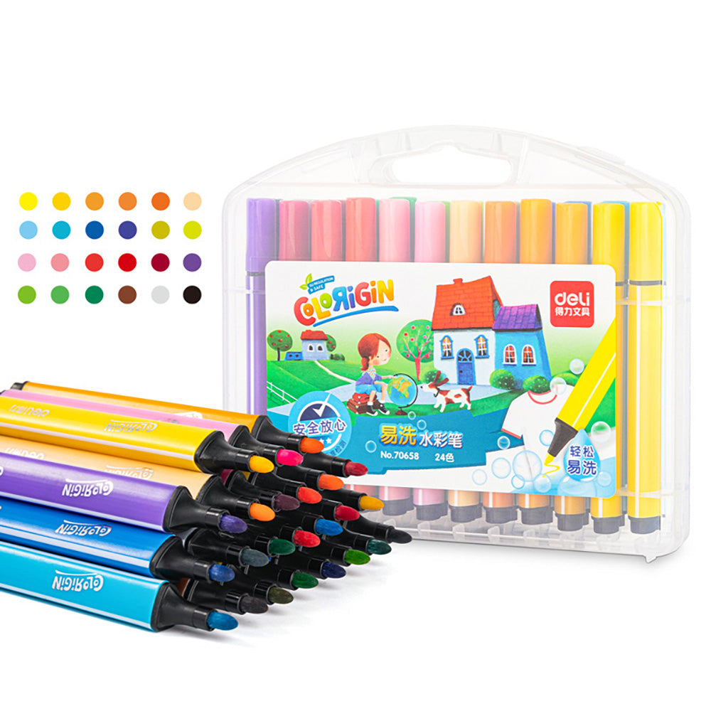 Deli-24-Color-Washable-Watercolor-Markers-1