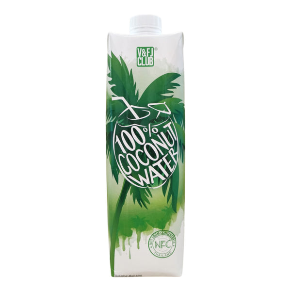 V&F Club 100% Coconut Water (Not From Concentrate) 1L x 6 – Limited Import