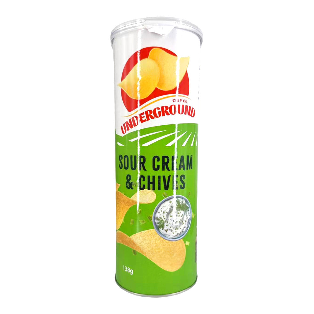 Underground-Chip-Co-Sour-Cream-&-Chives-Chips---13-Packs,-138g-1