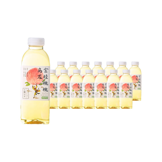 Zhiwu Jiadao Sugar-Free Golden Osmanthus Peach Oolong Tea 500ml x 15 Bottles (Case) - Unsweetened Osmanthus & Peach Oolong