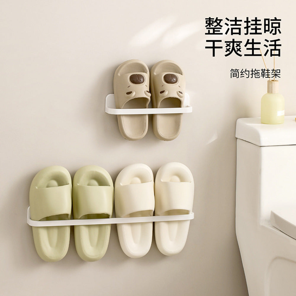 FaSoLa-Minimalist-Wall-Mounted-Slipper-Rack-–-Double,-White-1