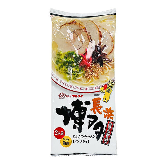 Mì Marutai Tonkotsu Hakata 185 g × 2 gói – ramen vị xì dầu, không chiên