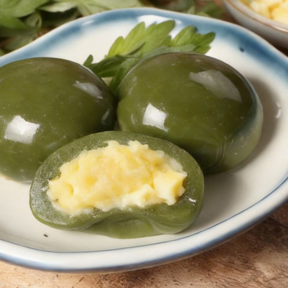 Tiantong Frozen Musang King Durian Green Glutinous Rice Dumplings (Qin ...