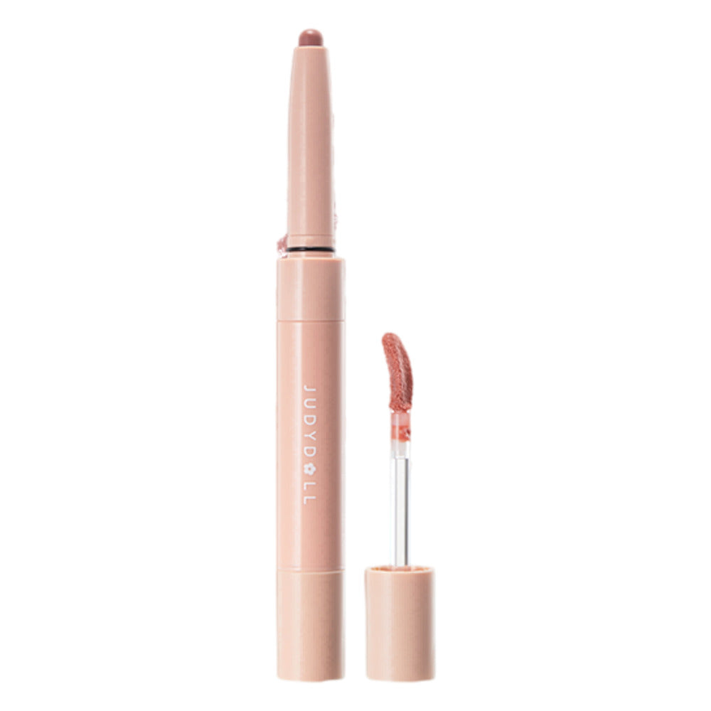 Judydoll-Dual-Ended-Lip-Gloss-Pen-#C01-White-Peach-Taro-1