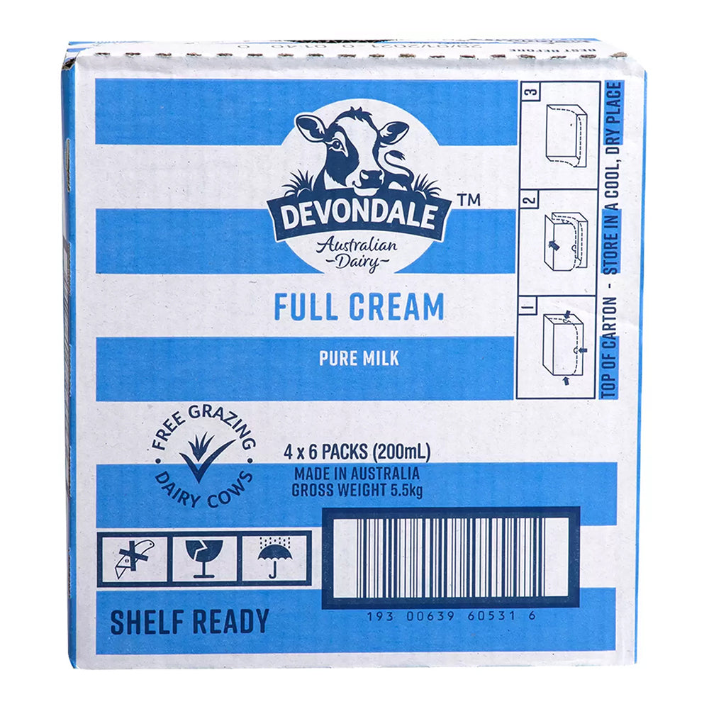 Devondale Devondale Full Cream UHT Milk - 24 x 200ml – Umall - Australia's ...