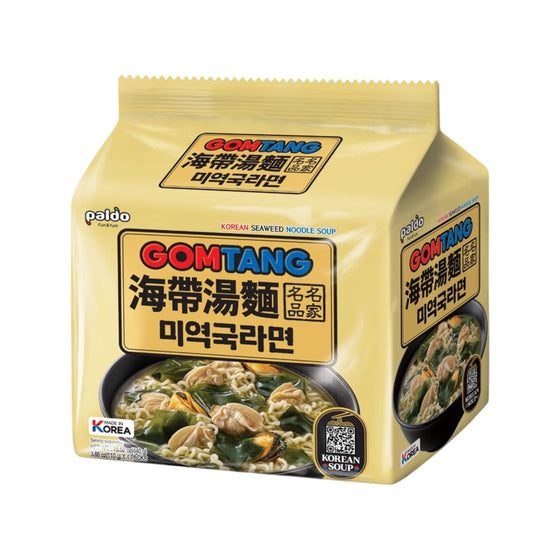 Paldo Gomtang Korean Seaweed Noodle Soup 110g x 4 Packs