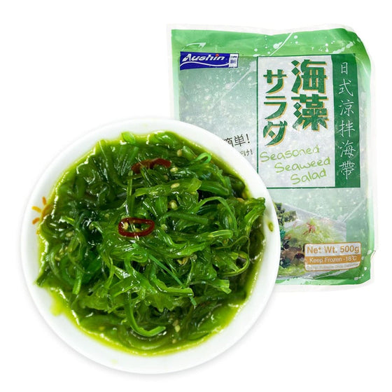 Salad Rong Biển Aushin 500 g – rong biển tẩm gia vị Nhật ăn liền