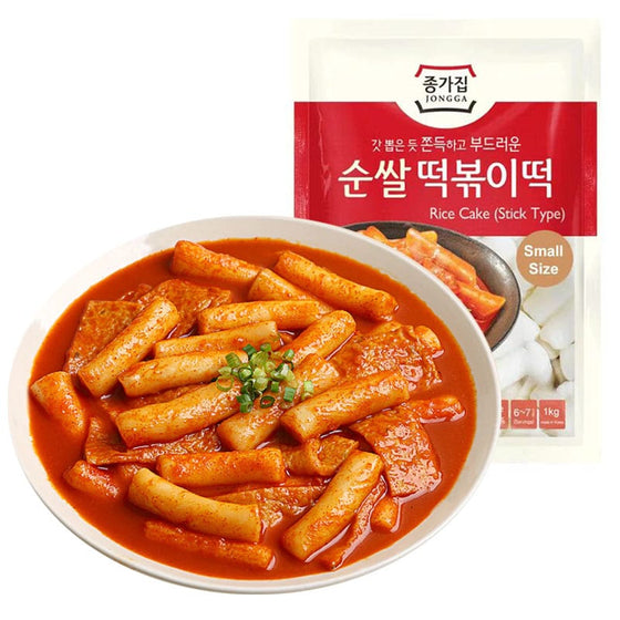 Bánh Gạo Jongga (Stick) 500 g – bánh gạo Hàn Quốc tươi dẻo, làm tteokbokki