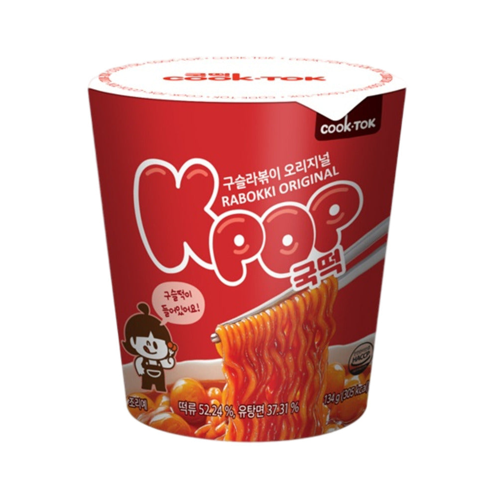 COOK-TOK K-Pop Rabokki Original Cup – Spicy Korean Tteokbokki Noodles ...