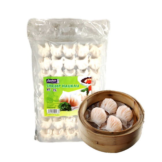 Há cảo tôm (Har Gow) Aushin 1 kg – dim sum đông lạnh, vỏ mỏng ngọt thơm