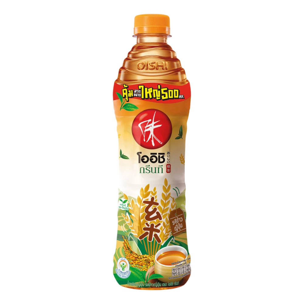 Oishi Roasted Brown Rice Green Tea 500ml - Japanese Genmaicha Style ...
